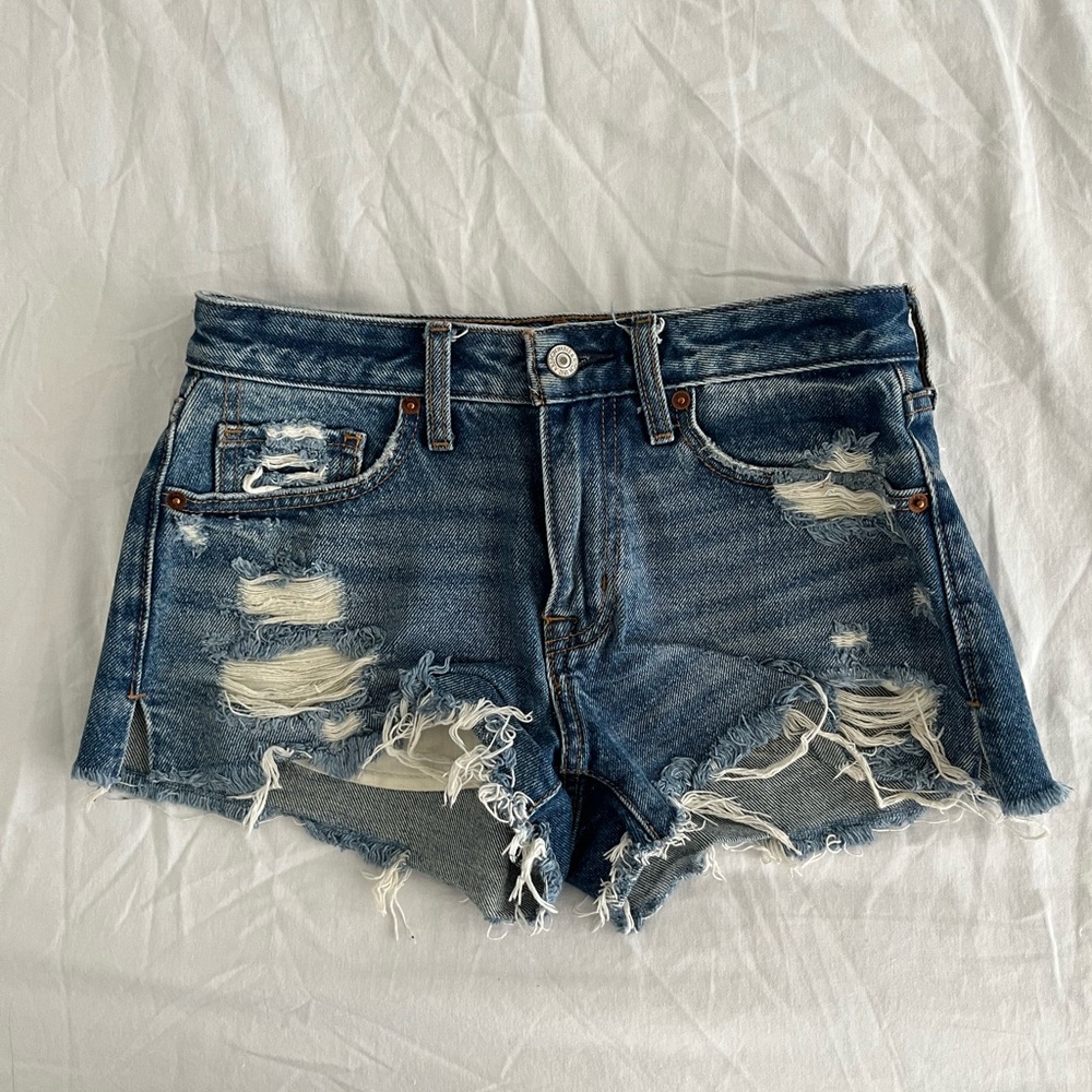Abercrombie Jean Shorts 25